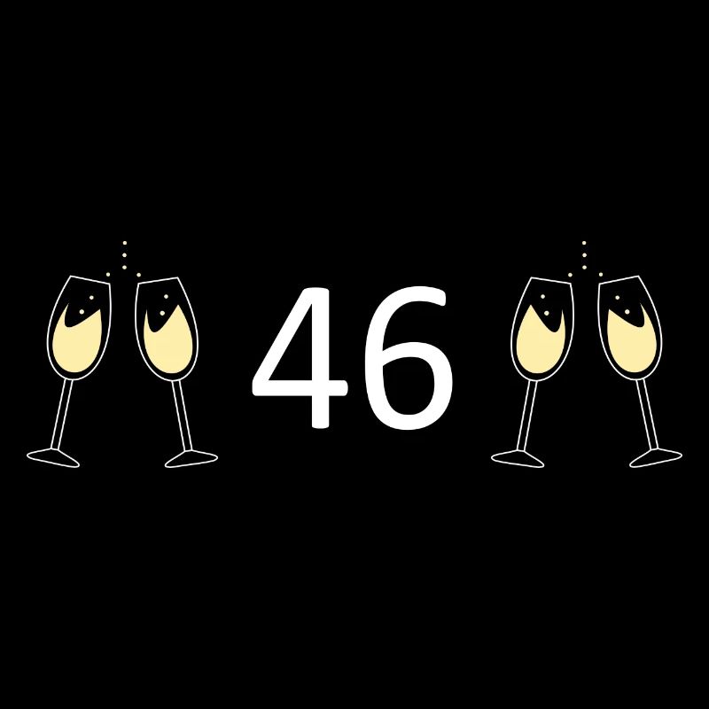 46e anniversaire 46 ans 46 ans numéro 46
