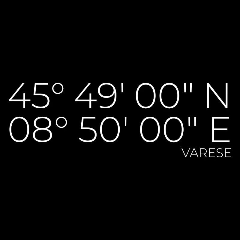 Coordinates Varese, Italy