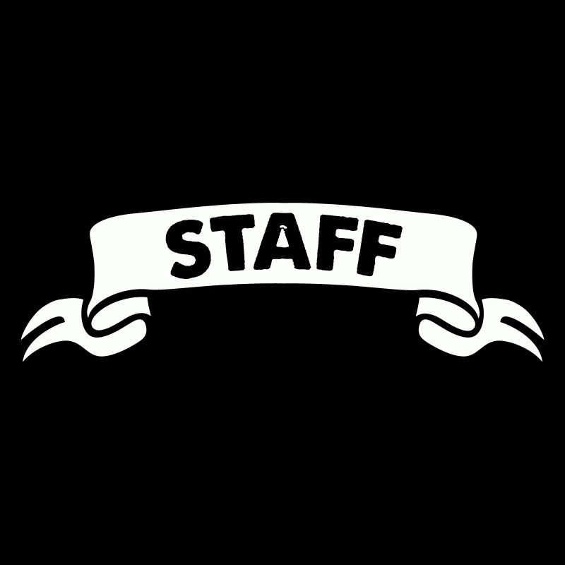 Personalized staff design in black and white