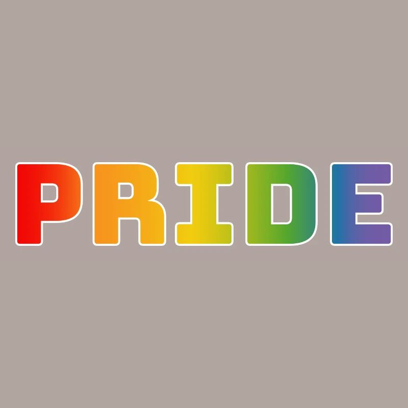 Rainbow pride white
