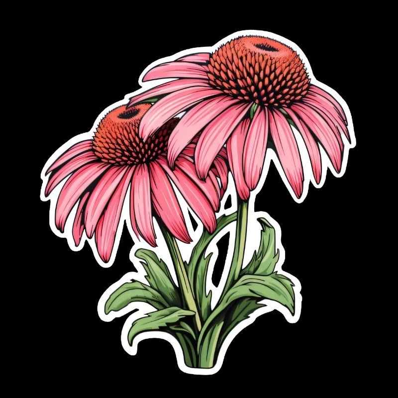 Échinacée 2 Fleurs