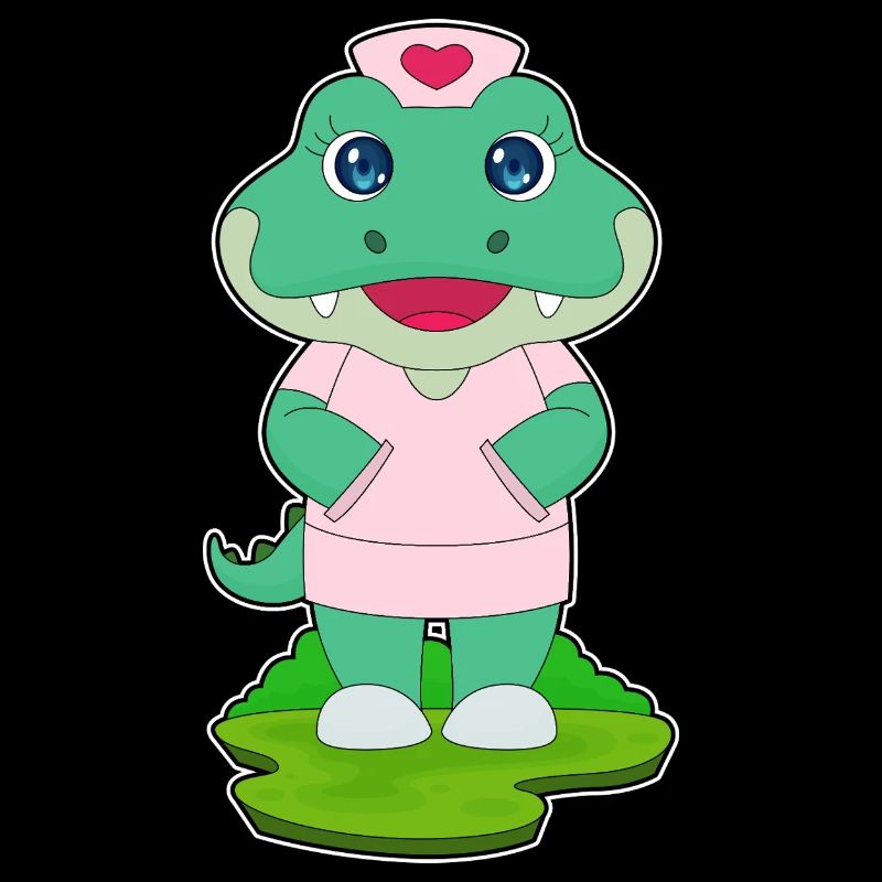 Krokodil Krankenschwester