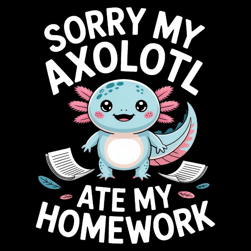 Axolotl-Hausaufgaben-Ausrede
