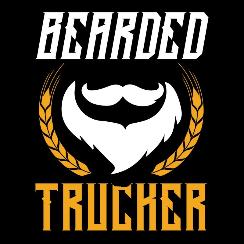 Trucker Full Beard Saying