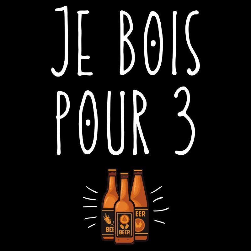 Je bois pour 3