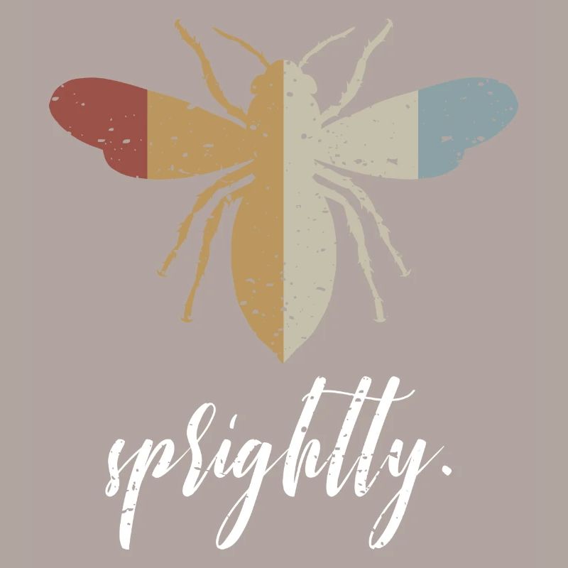 Retro Bee Sprightly Biene Be Sprightly