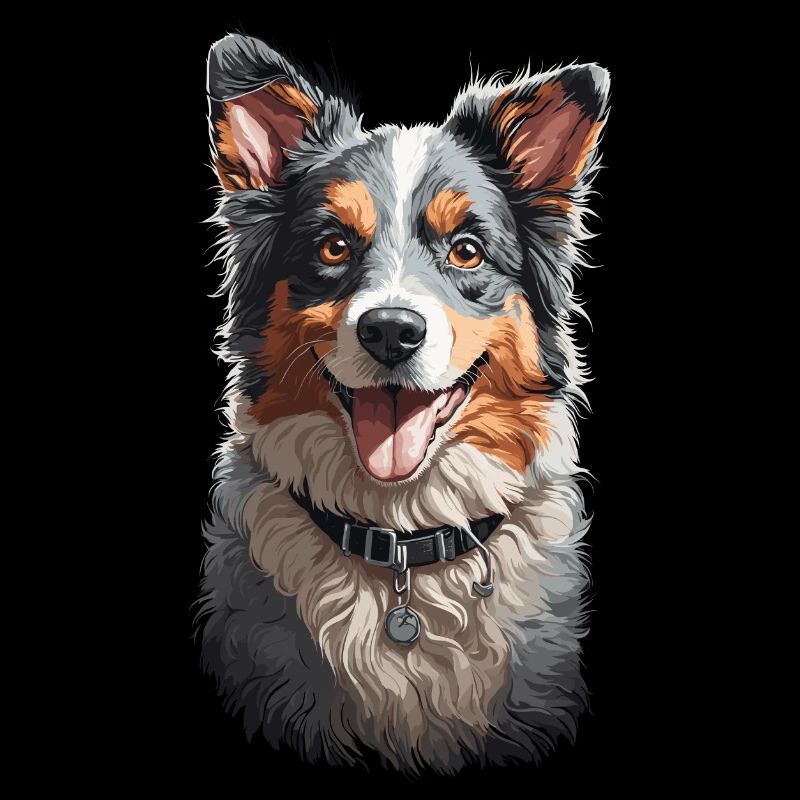 Liebevoller Australian Shepherd Hunde Design