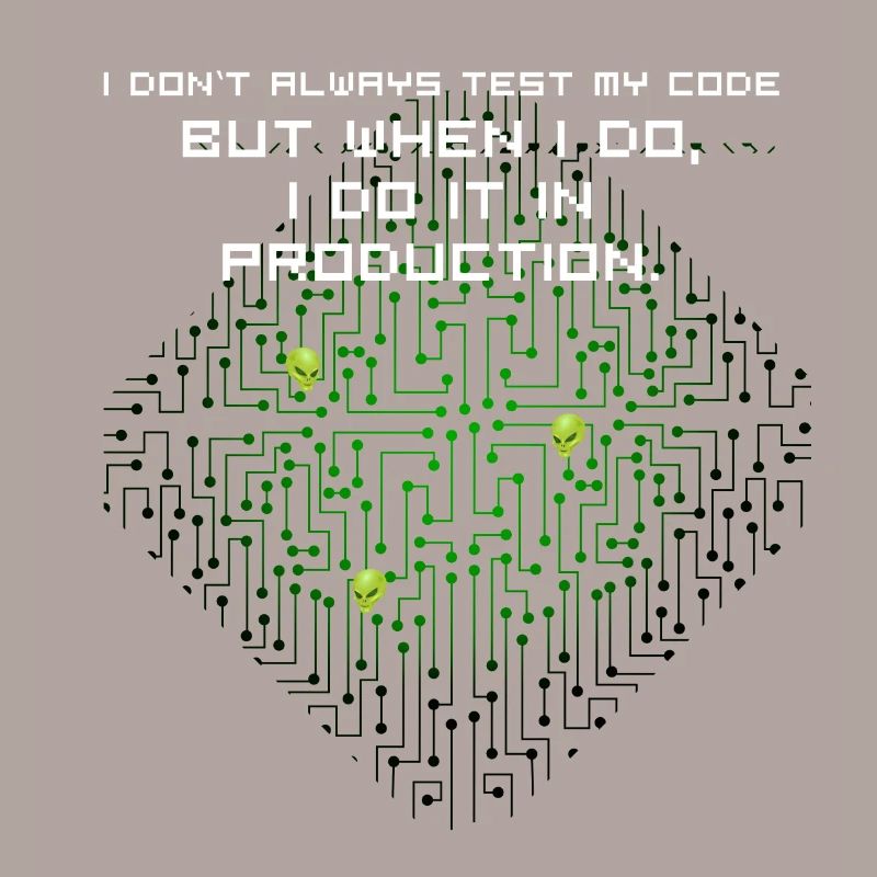 test code nerd joke spruch pc programmierer geek i