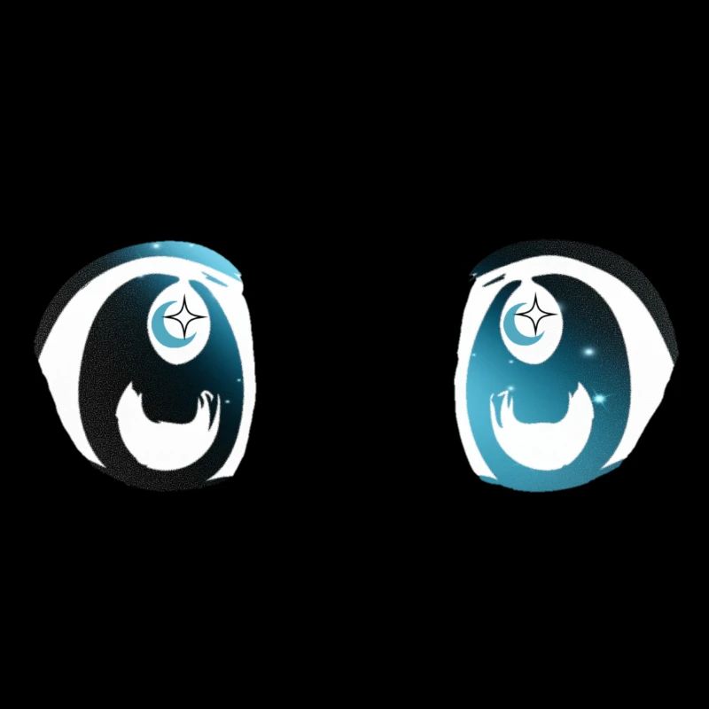 Funkelnde Anime-Augen