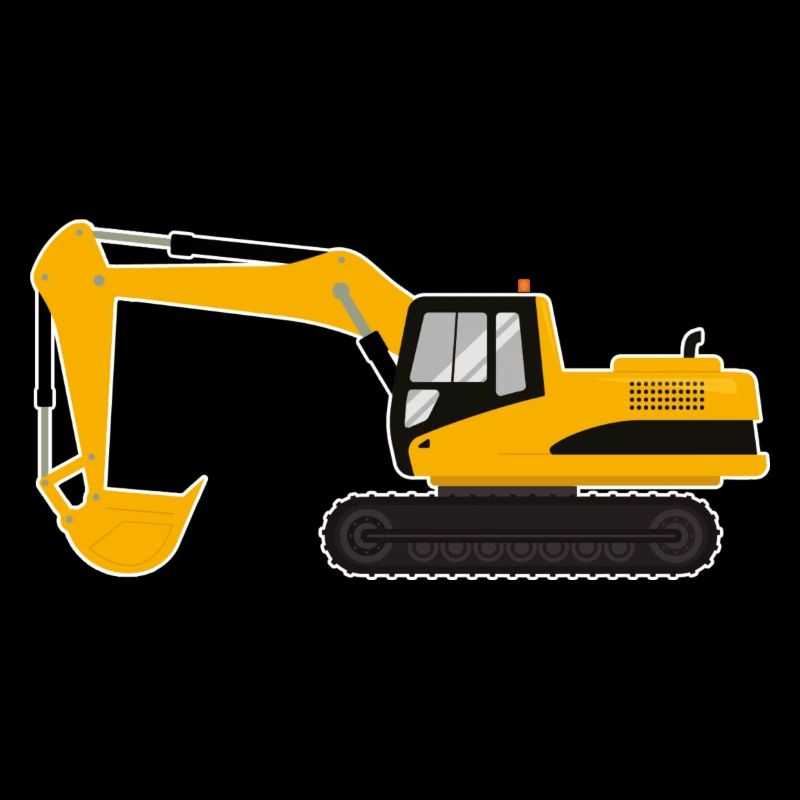 Bagger Baumaschine Baustelle Bauarbeiter