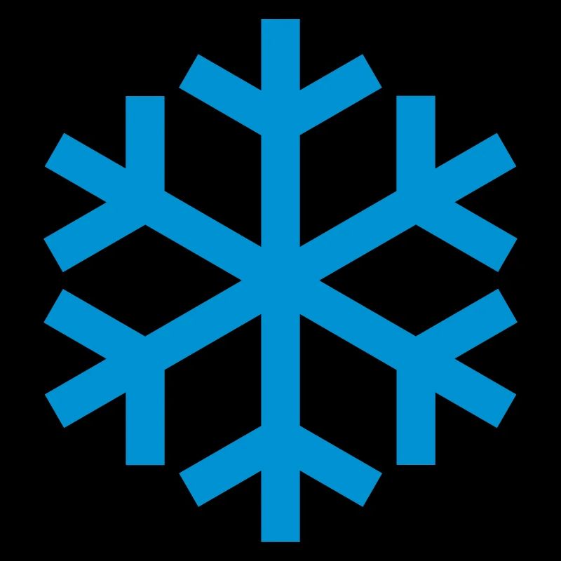 Icône d'icône de temps de flocon de neige