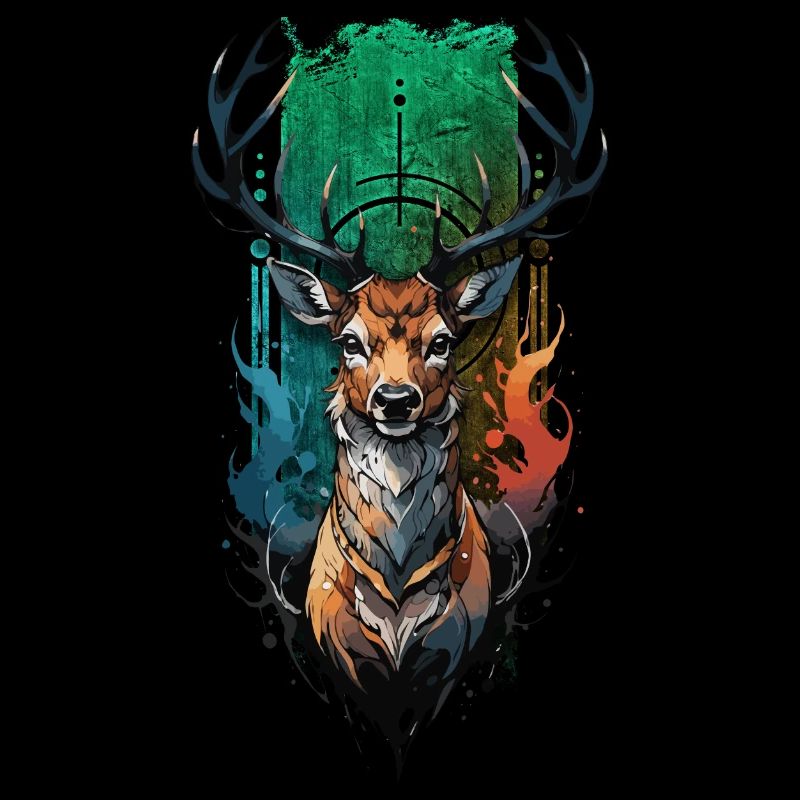 Conception de cerf mystique : Inspiration de la forêt enchantée