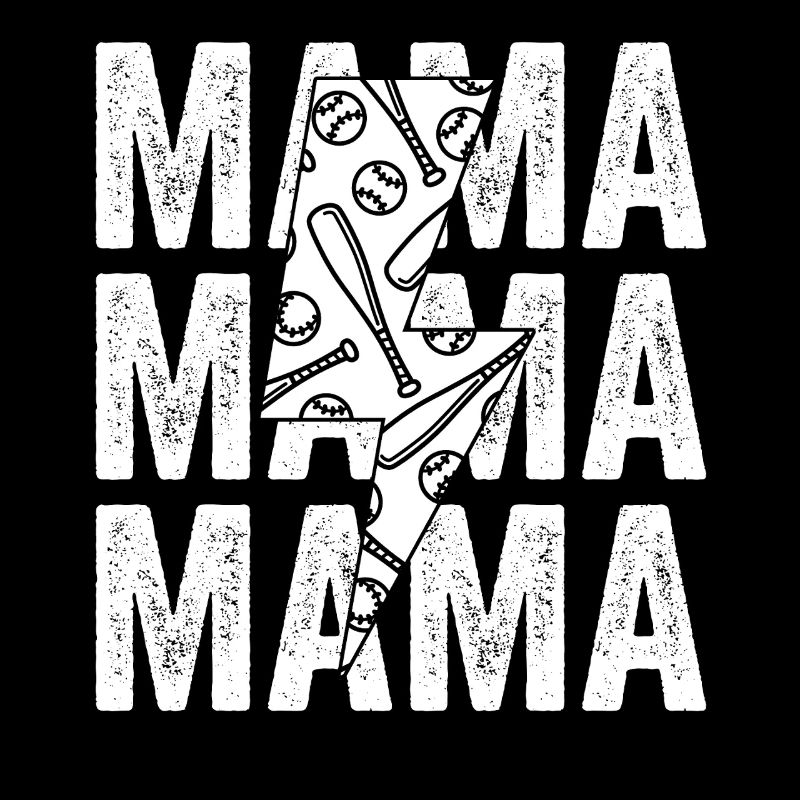 Baseballspieler Mama Mutter Baseball