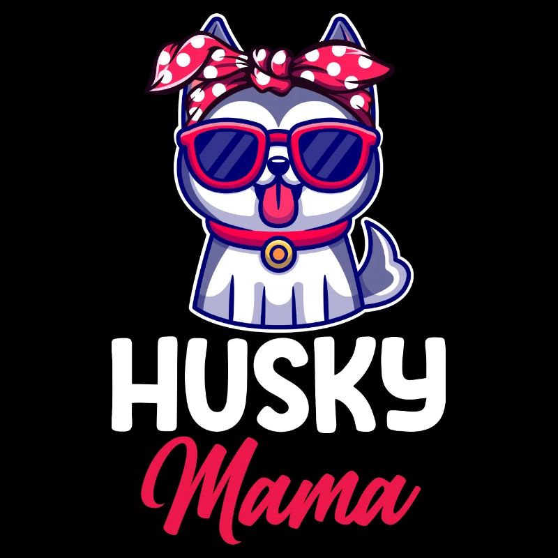 Hund Husky Mama