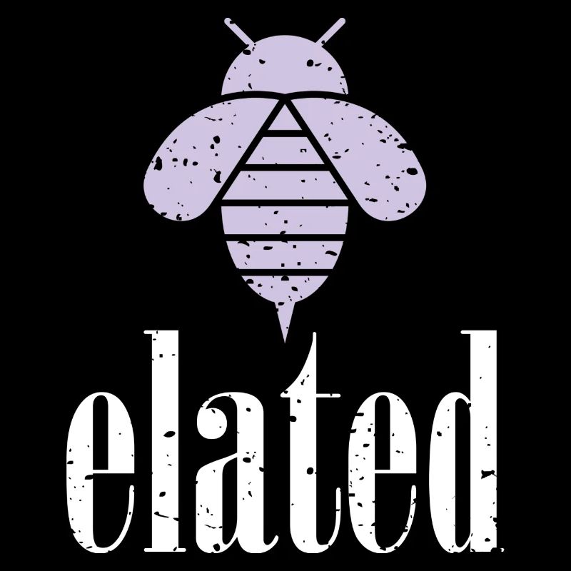 Purple Pastel Bee Elated Bee Be Elated