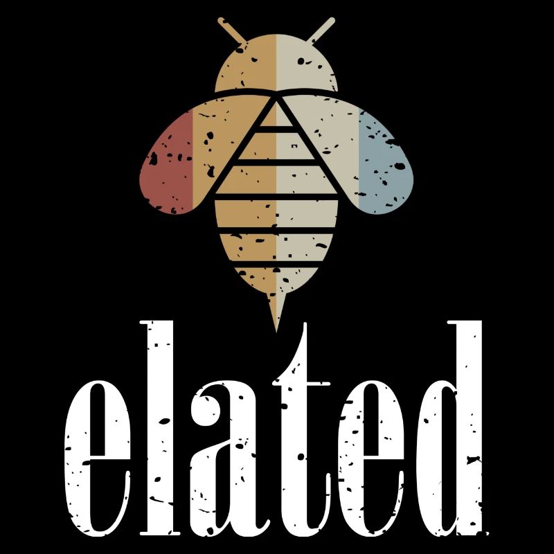Retro Bee Elated Biene Be Elated