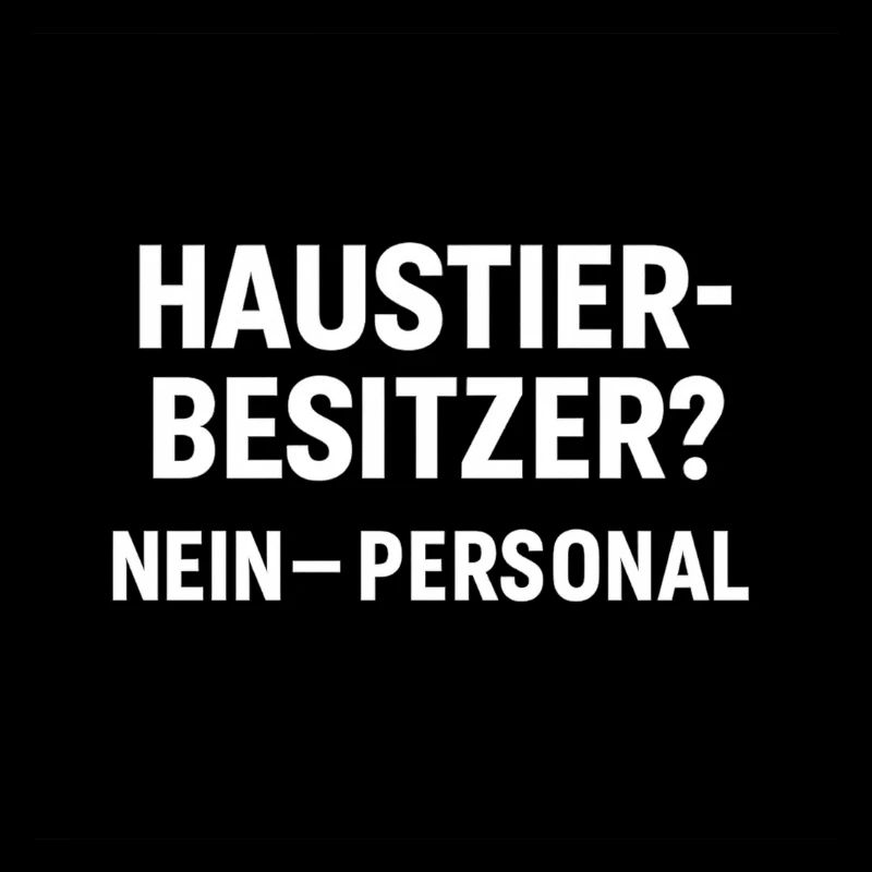 Haustierbesitzer Nein Personal