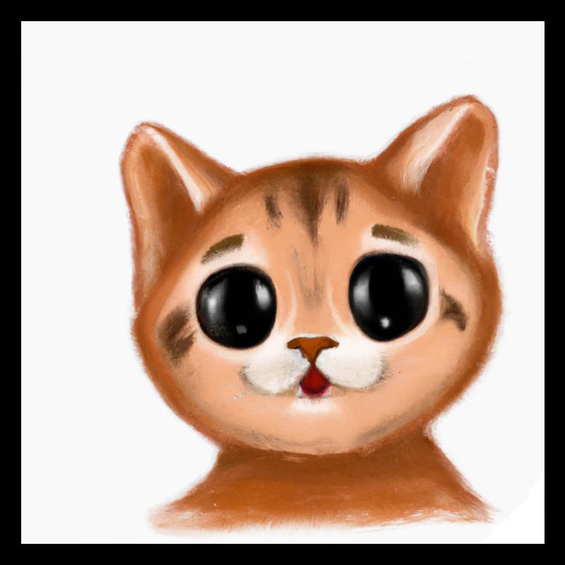 Katze gezeichnet
