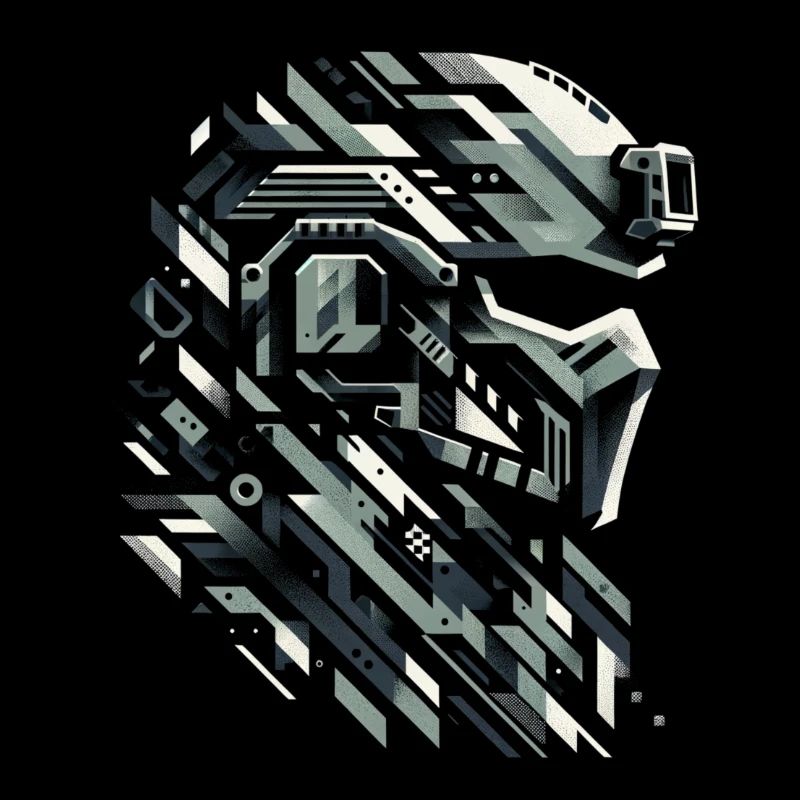 Monochromer Mech-Krieger
