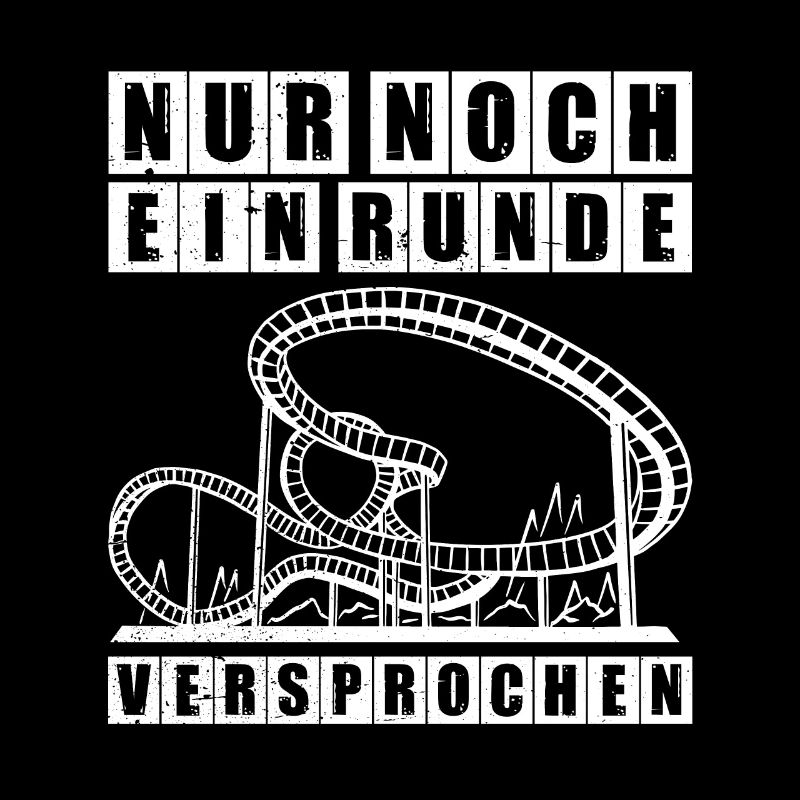 Eine Runde Freizeitpark Rollercoaster Achterbahn