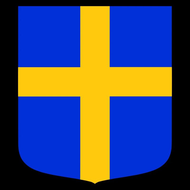Drapeau bouclier Suède