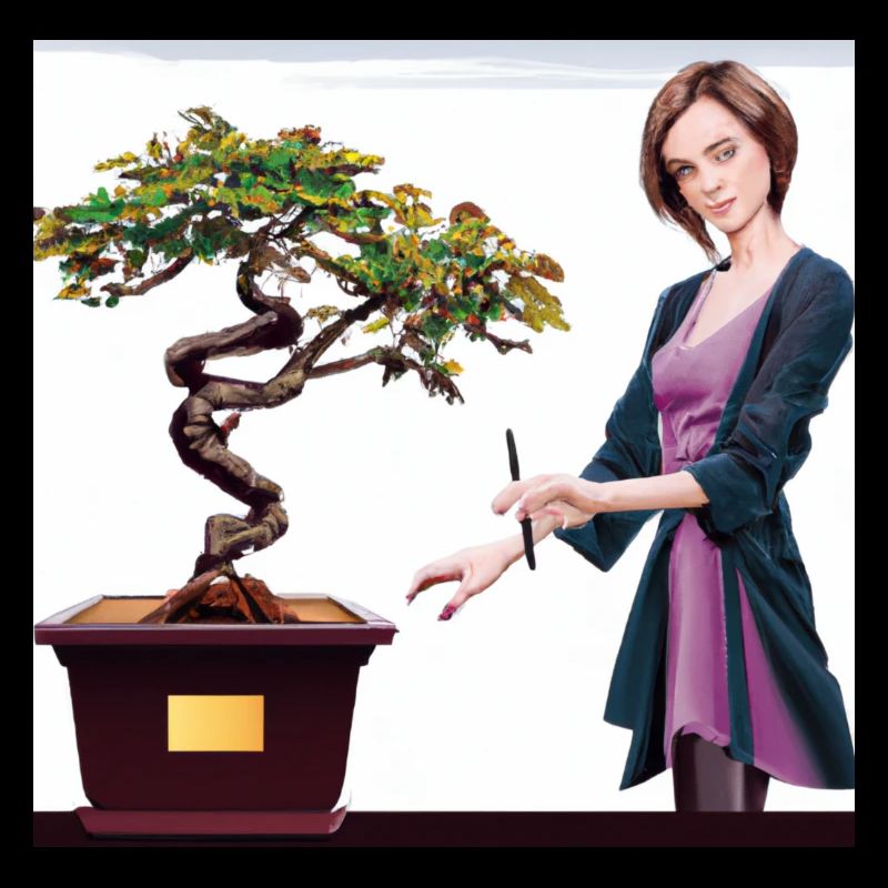 Gemälde Bonsai