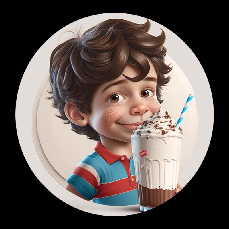 Vanille Milchshake Boy - Schokolade