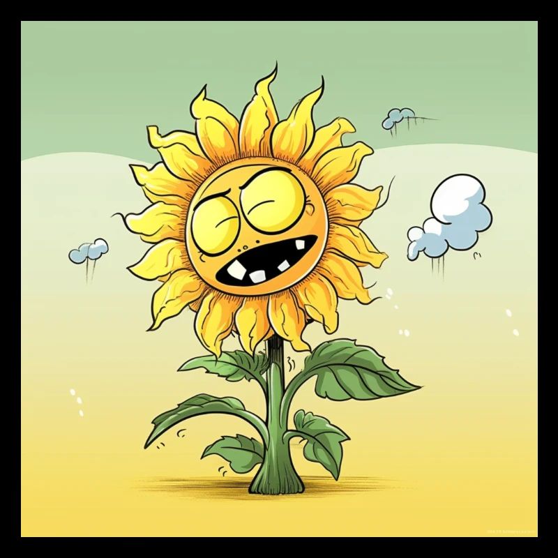 Sonnenblume Cartoon