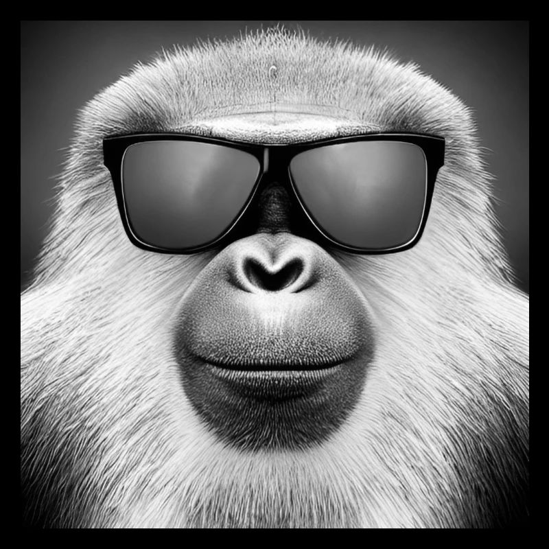 Affe mit Sonnenbrille