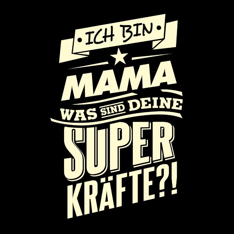 Superkraefte Mama Geburtstag RAHMENLOS Geschenk