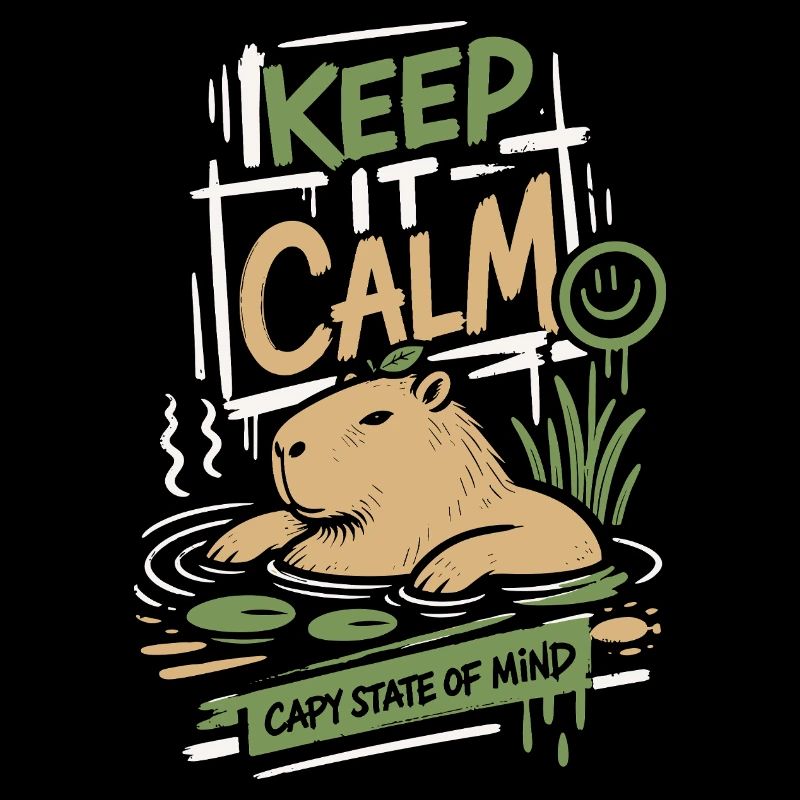 Keep It Calm Capy State Mind