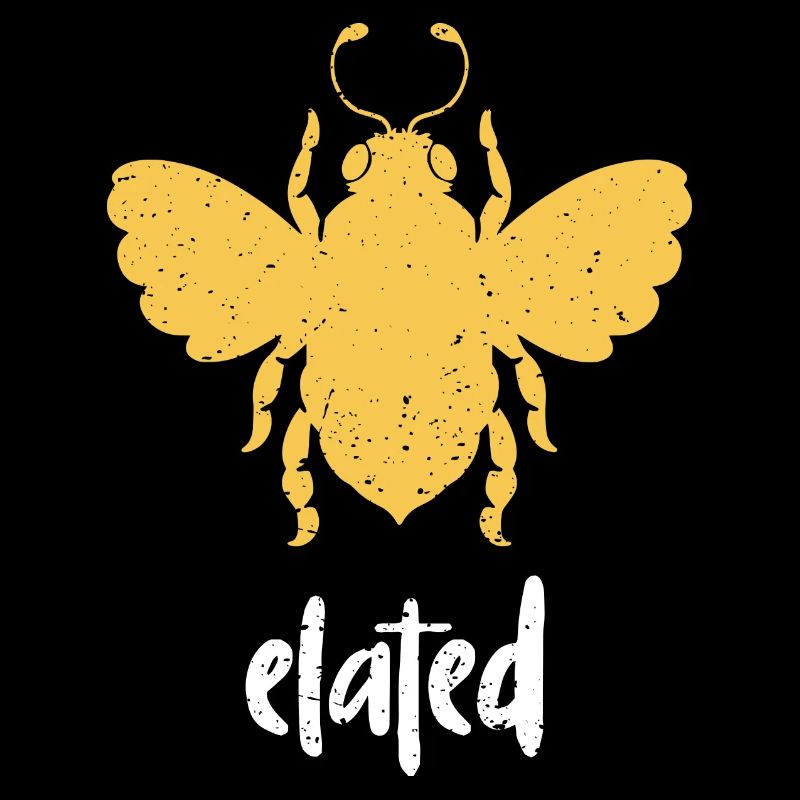 Yellow Bee Elated Bee Be Elated
