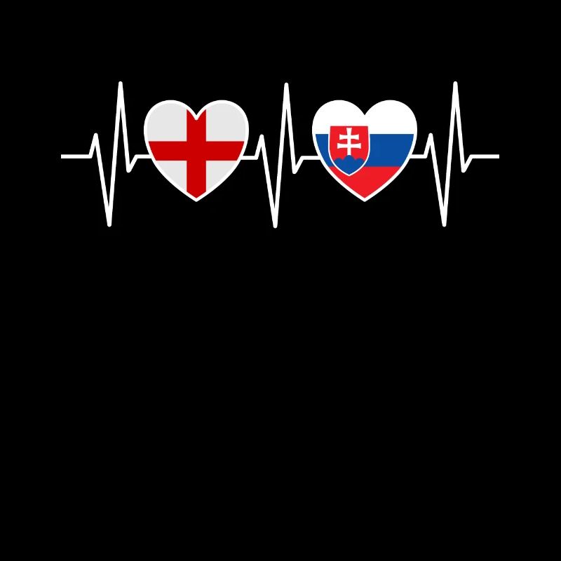 Drapeaux de l’Angleterre et de la Slovaquie drapeaux slovaques