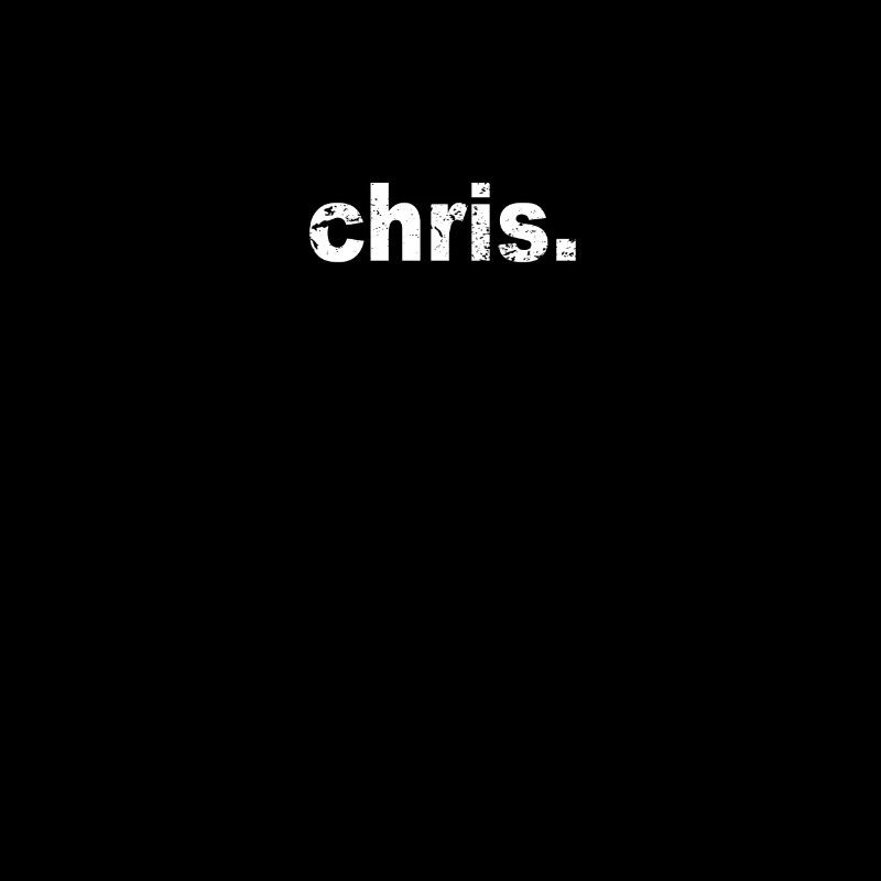 Geschenk Grunge Stil Vorname chris