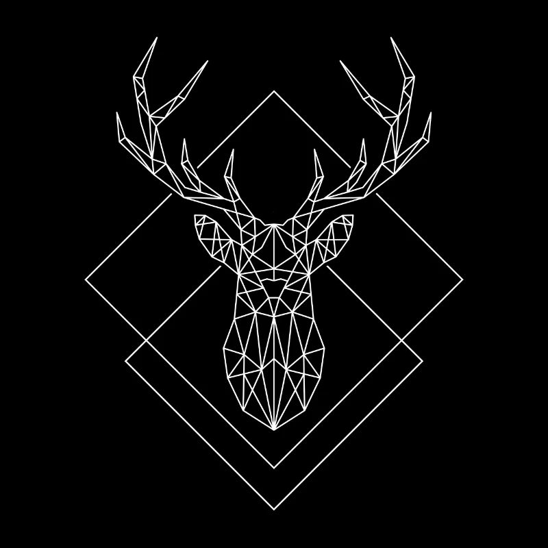 Polygon Hirsch weiss