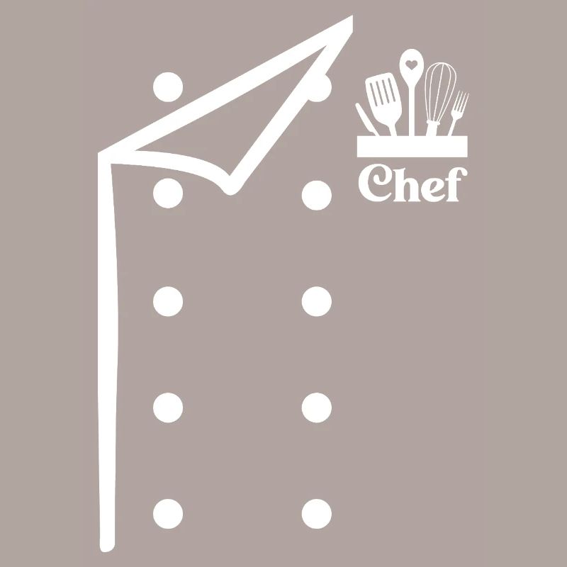Funny Chef Head Chef Baker Chef Uniform With Tools