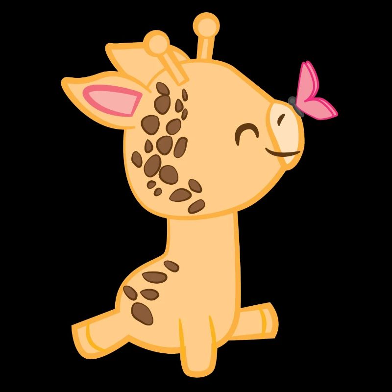Giraffe - Giraffes - Giraffe fan - Butterfly