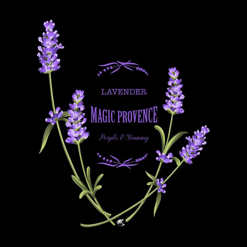 Lavande fleurs image avec inscription