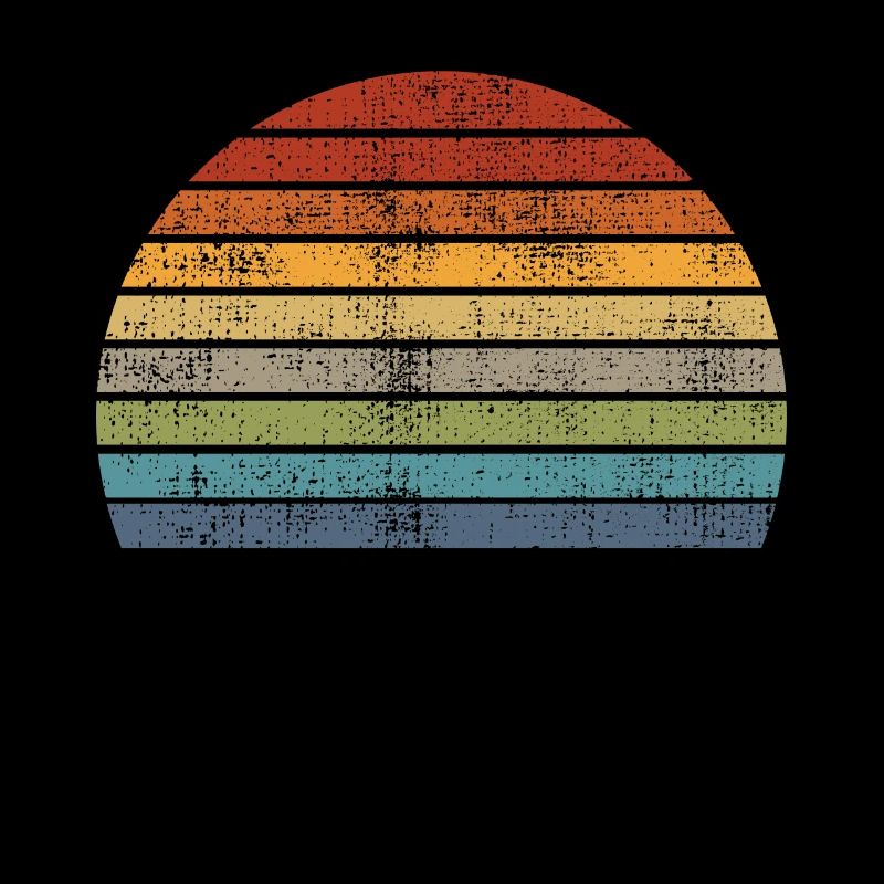 Arrière-plan rétro Arc-en-ciel Vintage Style Soleil
