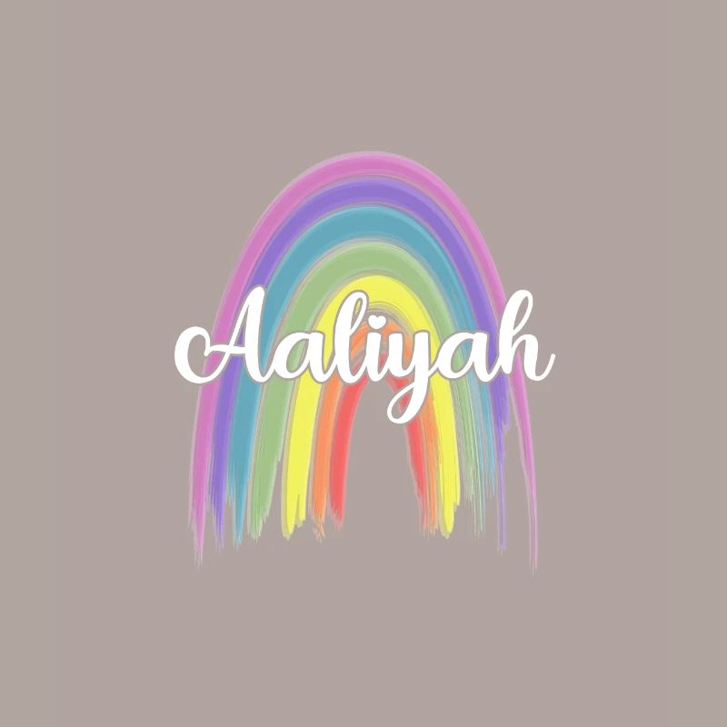 AALIYAH Arc-en-ciel Cursive