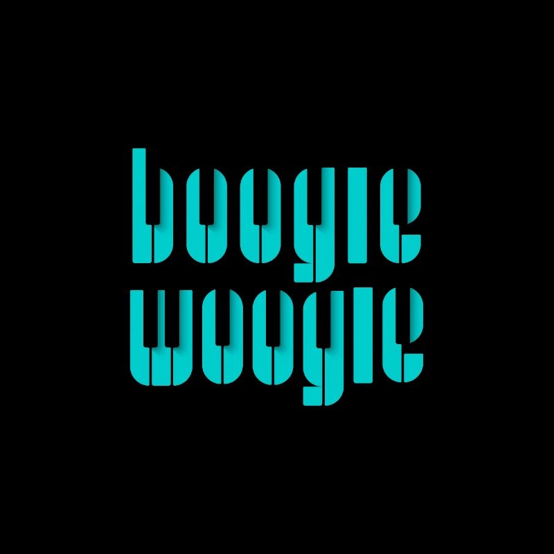 Boogie Woogie Piano keys design . Aqua .