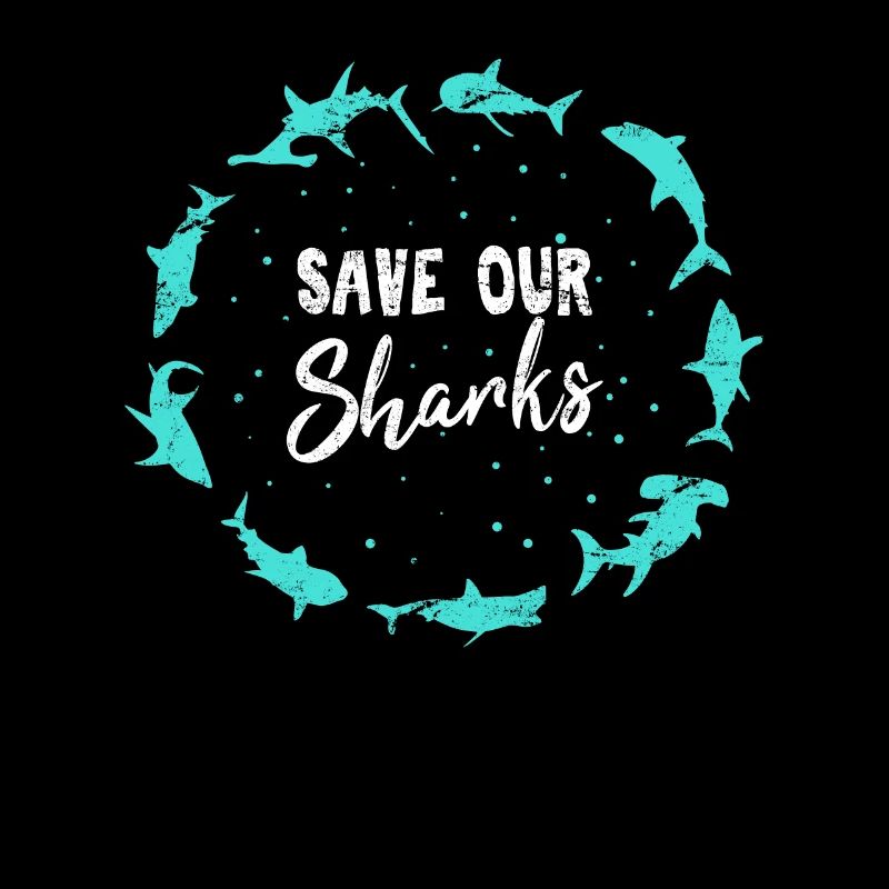 Save Our Sharks Ocean Environmentalist Funny Shark