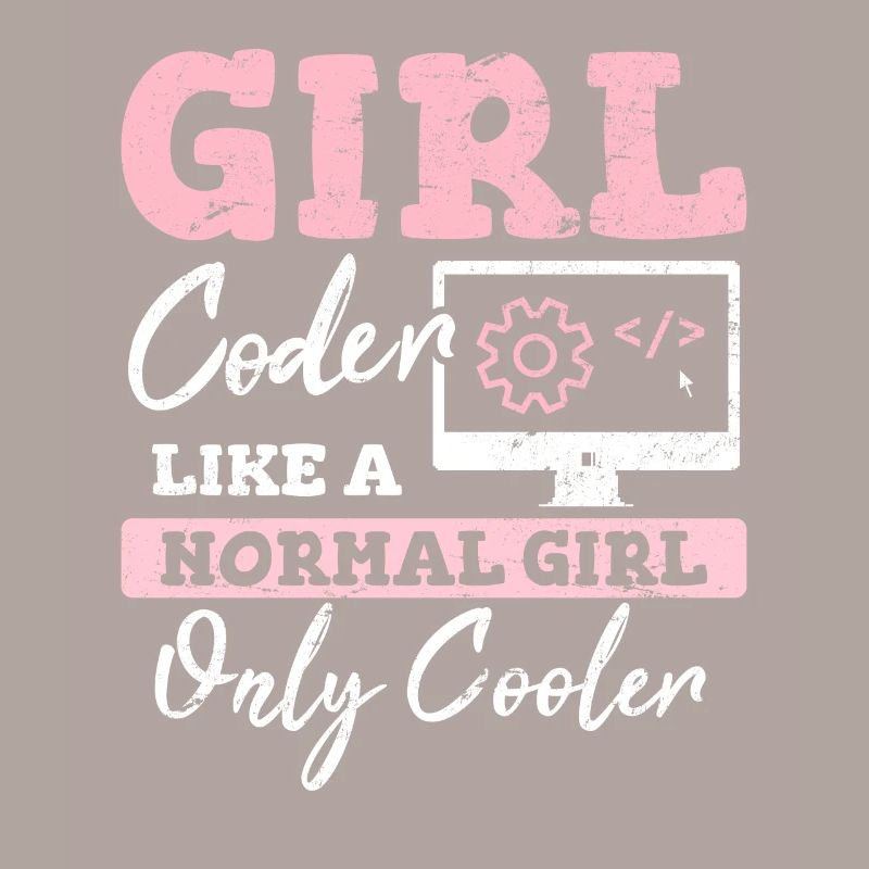 Drôle de fille Codeur Code de programmation informatique Développement Web