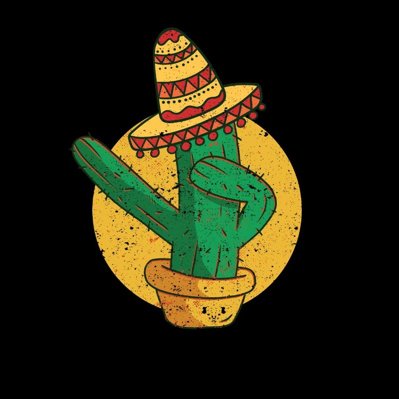 Dab Cactus Mexique Cinco de Mayo Mexicain