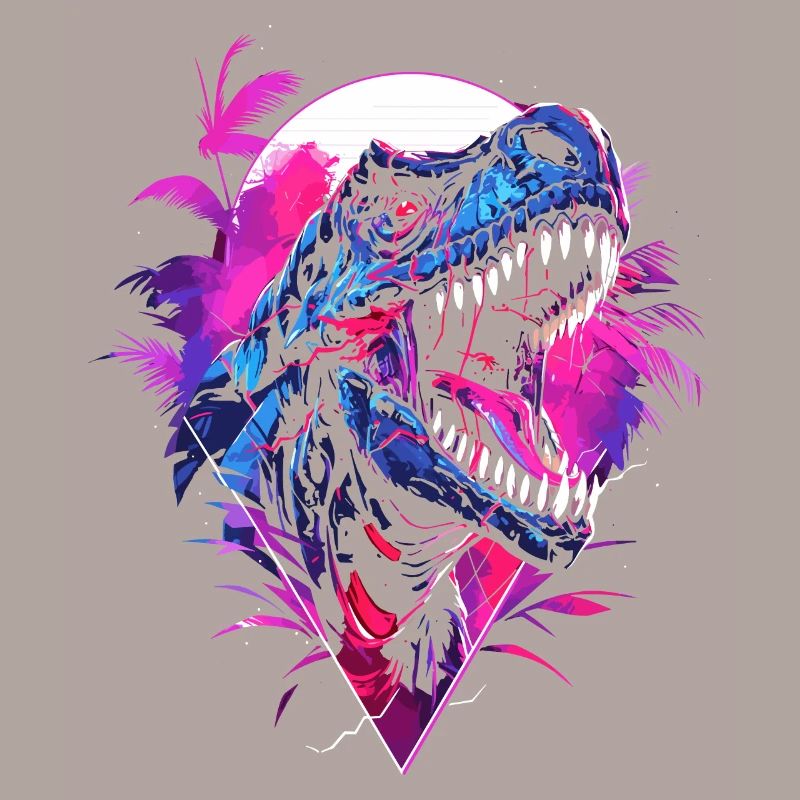 Synthwave T Rex