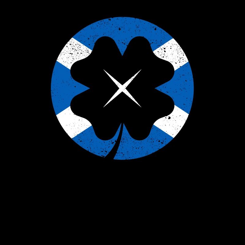 Drapeau écossais irlandais trèfle feuille