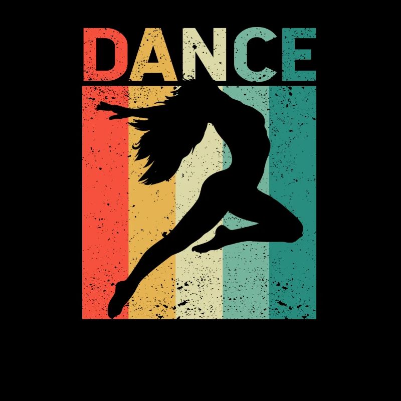 Dance Retro Vintage Dancing Silhouette 70s 80s