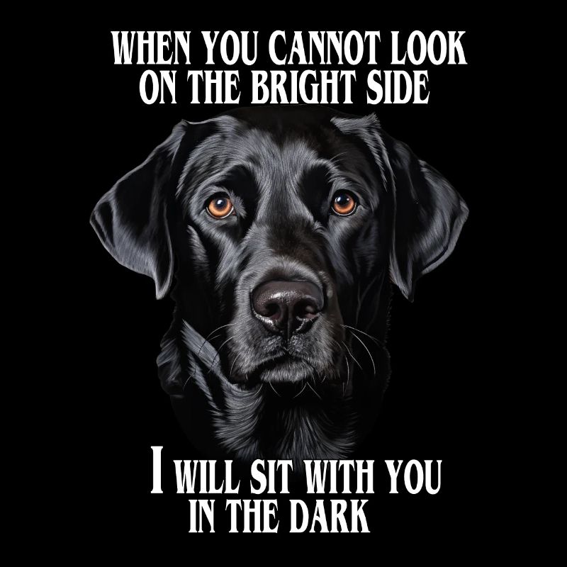 Schwarzer Labrador Zitat
