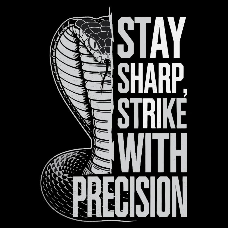 Cobra mit Präzisionszitat