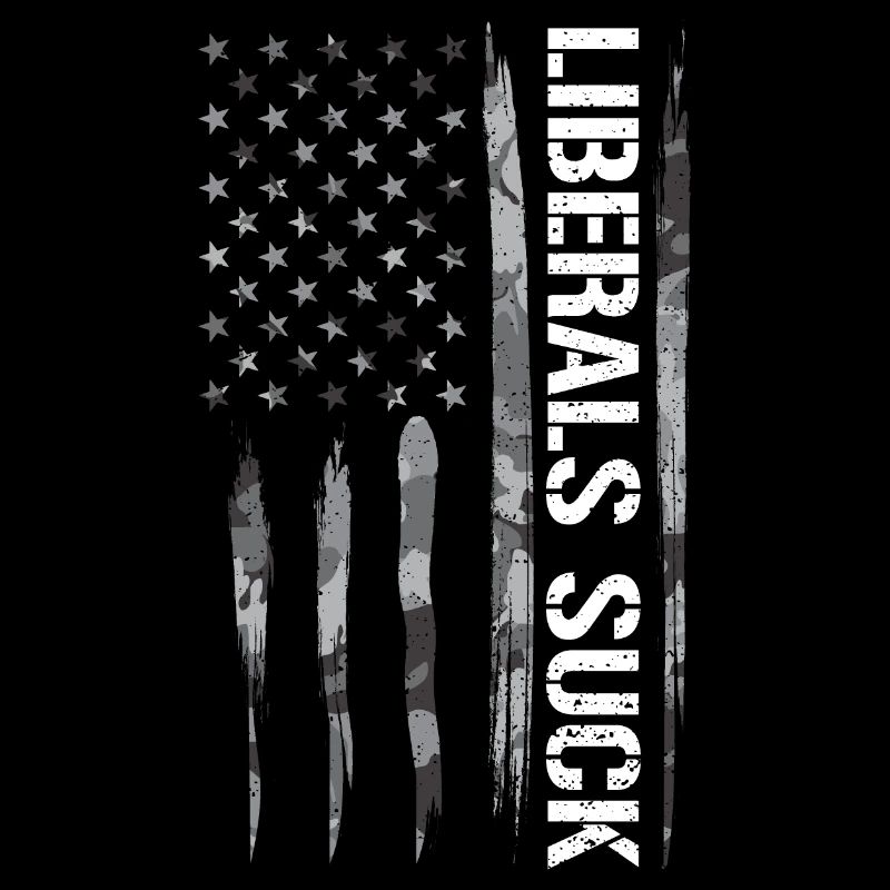 Les libéraux sucent - Drapeau américain